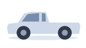 Silhouette d un véhicule de catégorie Pickup